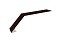 Планка капельник 100х60 0,7 PE с пленкой RAL 8017 шоколад