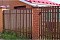 Штакетник П-образный B фигурный 0,45 Print Twincolor Coffee Wood