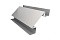 Планка угла внутреннего сложного Экобрус 0,5 Satin с пленкой RAL 9003 сигнальный белый