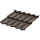 Модульная металлическая черепица Гётеборг XXL, 1205х865 (00000052155)