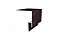 Планка околооконная сложная 200х75х18 (j-фаска) 0,5 Satin с пленкой RAL 8017 шоколад