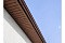 Софит металлический центральная перфорация 0,5 Quarzit lite с пленкой RR 32 темно-коричневый